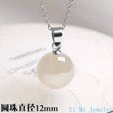 Natural Green Chrysoprase Jade Crystal Emerald Gemstones Pendant Necklaces Women
