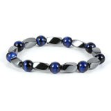 Men's Indian Hematite Stone Bracelet Tiger Eye Beads Jewelry