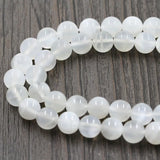 Natural Moonstone Beads Top Round Smooth Moon Stone Gem 4 6 8 mm