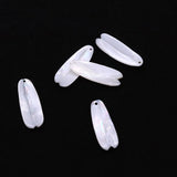 Mother-of-pearl Leaf Carved Shell Charm DIY Earrings Necklace Pendant