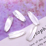 Mother-of-pearl Leaf Carved Shell Charm DIY Earrings Necklace Pendant