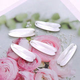 Mother-of-pearl Leaf Carved Shell Charm DIY Earrings Necklace Pendant