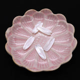 Mother-of-pearl Leaf Carved Shell Charm DIY Earrings Necklace Pendant