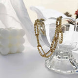 Natural Pearl Chain Pendant Bracelet - Delicate Charm Jewelry