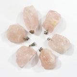 Raw Stone Pendants Tourmaline Lapis Lazuli Quartz 10pcs