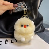 Rex Rabbit Fur Hamster Plush Toy Keychain Monster Car Key Chain Gift