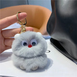 Rex Rabbit Fur Hamster Plush Toy Keychain Monster Car Key Chain Gift