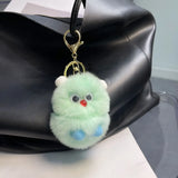 Rex Rabbit Fur Hamster Plush Toy Keychain Monster Car Key Chain Gift
