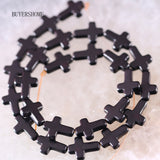 12x16MM Howlite Cross Loose Beads String 15.5in P471
