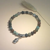 6mm Round Bead Bracelet Jades Topazs Agates Crystals Alloy Accessories