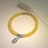6mm Round Bead Bracelet Jades Topazs Agates Crystals Alloy Accessories