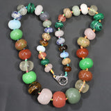 Opal Grey Agate Turquoise Necklace DIY Jewelry