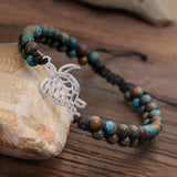 Tortoise Charm Bracelet Women's Natural Stone Jewelry