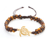 Tortoise Charm Bracelet Women's Natural Stone Jewelry