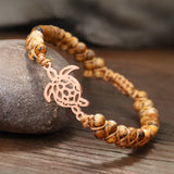 Tortoise Charm Bracelet Women's Natural Stone Jewelry
