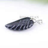 Natural Stone Angel Charms Pendants Agates Beads 6Pcs/lot TN3528