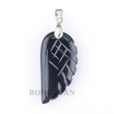 Natural Stone Angel Charms Pendants Agates Beads 6Pcs/lot TN3528