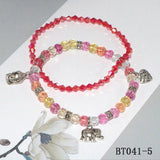 Stone Cracked Crystal 2 Circle Bracelet Woman Gift