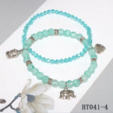 Stone Cracked Crystal 2 Circle Bracelet Woman Gift