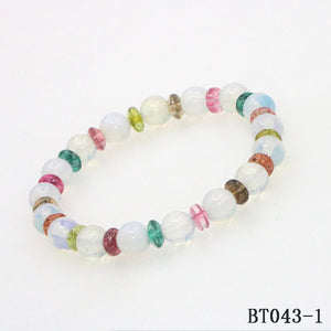 Tourmalines Bead Stone Bracelet for Women Girls