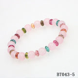 Tourmalines Bead Stone Bracelet for Women Girls