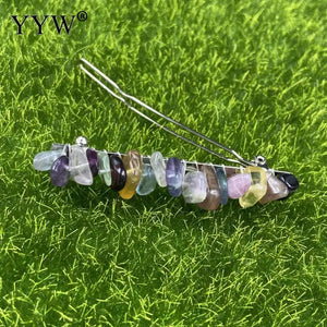 Natural Stone Hair Clips for Women Crystal Clip Hair Accessories