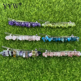 Natural Stone Hair Clips for Women Crystal Clip Hair Accessories