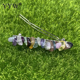 Natural Stone Hair Clips for Women Crystal Clip Hair Accessories