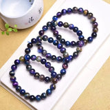 Natural Stone Tiger Eye Bracelet Beads Multicolor Tiger Eyes For Men Women Gift