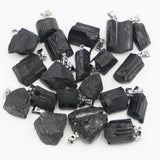 Tourmaline Pendants Charms for Necklace Jewelry Making Bulk 20pcs