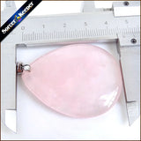 Rose Quartz Crystal Beads Charm Pendant for DIY Jewelry Making