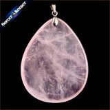 Rose Quartz Crystal Beads Charm Pendant for DIY Jewelry Making