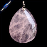 Rose Quartz Crystal Beads Charm Pendant for DIY Jewelry Making