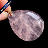 Rose Quartz Crystal Beads Charm Pendant for DIY Jewelry Making