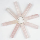 Rose Quartz Necklace Pendants Reiki Charms DIY Jewelry Making 6Pcs