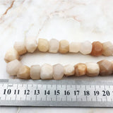 Natural Sunstone Beads High Irregular Champagne Stone Faceted Loose Beads