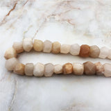 Natural Sunstone Beads High Irregular Champagne Stone Faceted Loose Beads