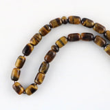 Natural Tiger Eye 8*12 mm Tassel Pendant Islamic Rosary Muslim Tasbih