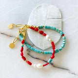 Natural Turquoise Bracelet Amazonite Stone Fine Jewelry