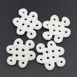 Natural Jade Chinese Knot Necklace Pendants Beads Charms Jewelry