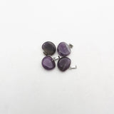 24pcs Amethyst Stone Pendant Charms for Jewelry Making