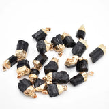 Irregular Tourmaline Stone Healing Reiki Raw Energy Chakra Pendants 20pcs/lot