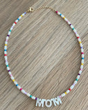Natural Pearl Necklace with Letter Pendant