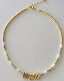 Natural Pearl Necklace with Letter Pendant