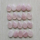 Rose Quartz Water Drop Pendants DIY Jewelry 20pcs