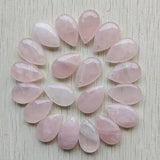 Rose Quartz Water Drop Pendants DIY Jewelry 20pcs