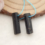 Tourmaline Irregular Stone Earring Beads 17x5mm