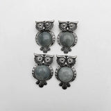Retro ShimmerStone Owl pendant Necklace 12pcs/lot