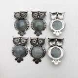 Retro ShimmerStone Owl pendant Necklace 12pcs/lot
