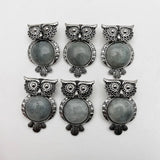 Retro ShimmerStone Owl pendant Necklace 12pcs/lot